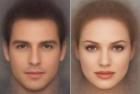 Features of female and male faces
